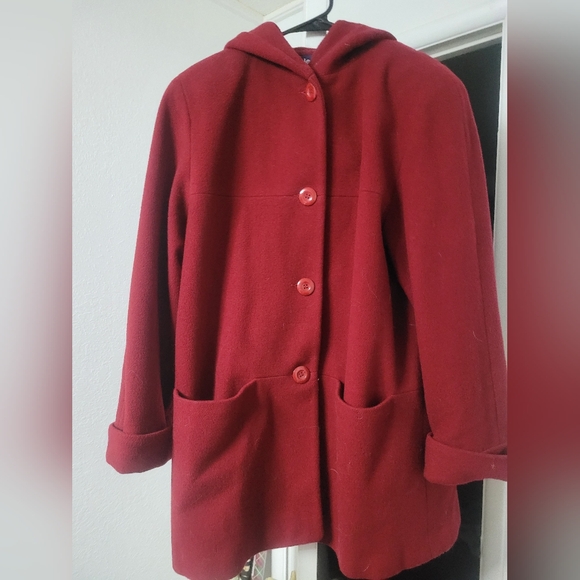 Herman Kay Jackets & Blazers - Herman Kay red hooded jacket